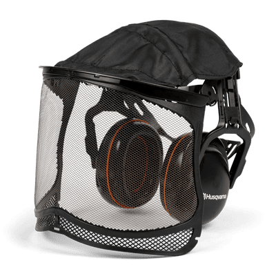 Husqvarna Ultra Vision Mesh Visor & Ear Defenders