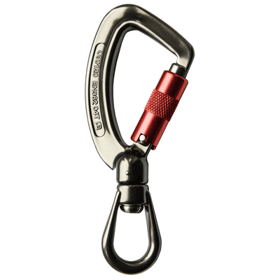ISC Twister Supersafe 27kn Aluminium Karabiner Captive Eye