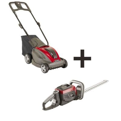 Mountfield Princess 34Li 34cm 48v Cordless Lawnmower + MHT 50 Hedgetrimmer Package