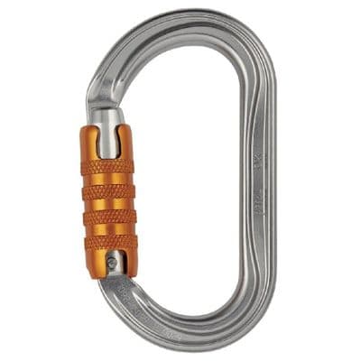 Petzl 25kN M33ATL OK Triact 3 Way Oval Aluminium Carabiner