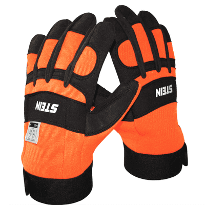 Stein Orange Chainsaw Gloves Velcro Cuff