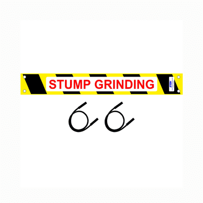 Stein Stump Grinding Warning Kit for Modular Guard System