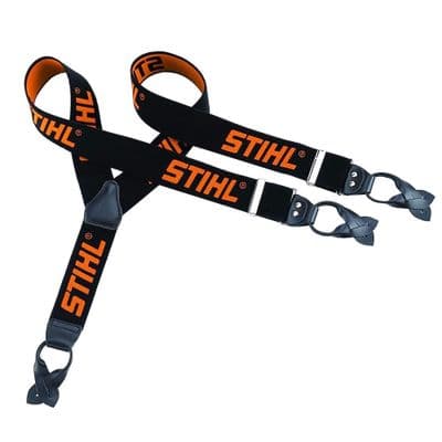 Stihl Black Braces with Buttons, 110cm