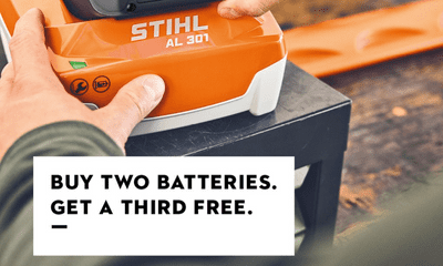 STIHL FREE BATTERY OFFER