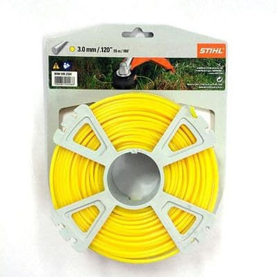 Stihl Round Yellow Strimmer Line Wire 3mm x 53 Metre Reel