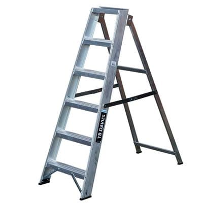 TB Davies 6 Tread Professional Aluminium Swingback Step Ladder
