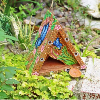 Wildlife World Artisan Butterfly Feeder - Blue