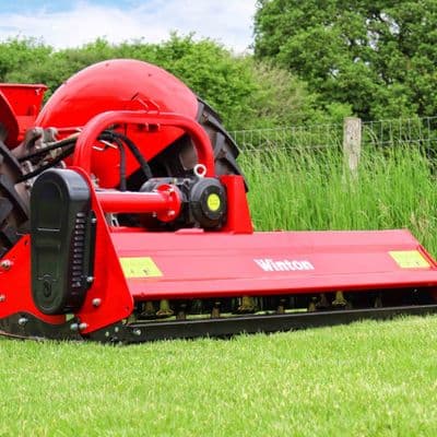 Winton W-HF Hydraulic Offset Flail Mower Tractor Attachment