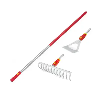 Wolf Handle Hoe and Rake 3 Piece Set