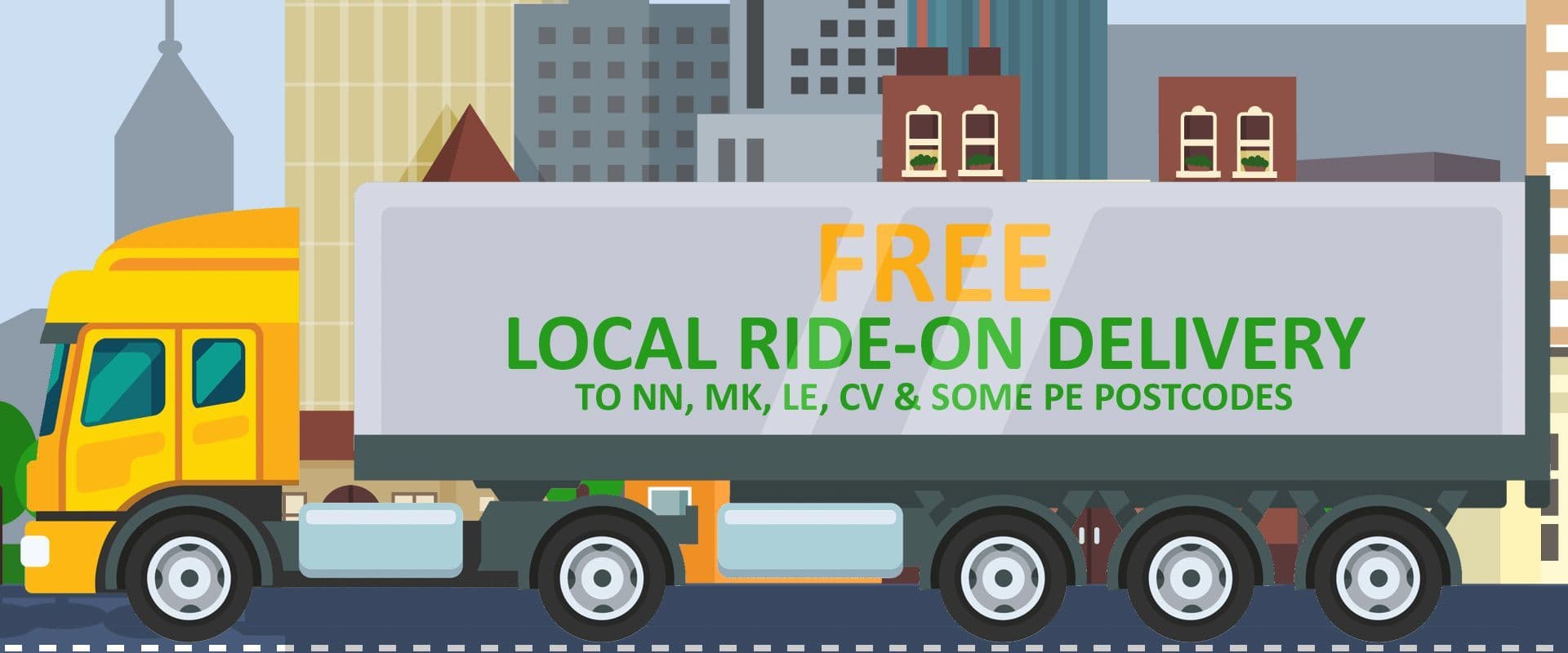 Free local ride-on delivery