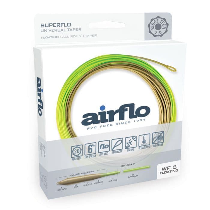 Airflo Superflo 2.0 Universal Taper Moss-olive chartruese - SAVE £60