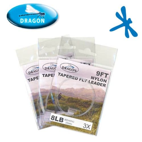 Dragon Tapered Leaders 3 Pack - Superb Value!