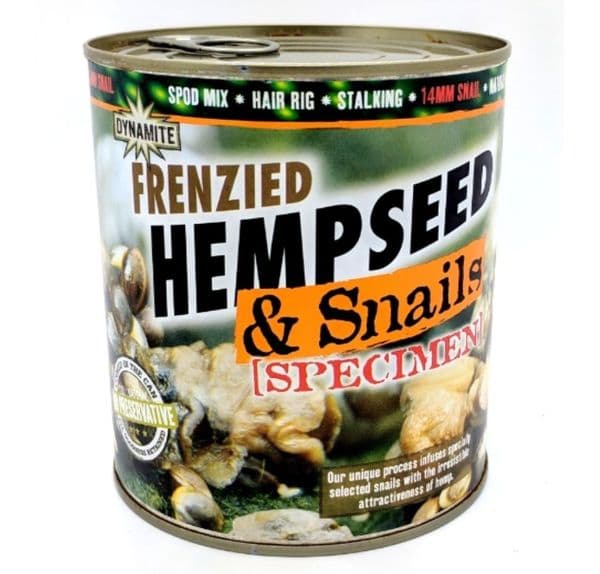 Dynamite Bait Frenzied Hemp & Specimen Snails Tin