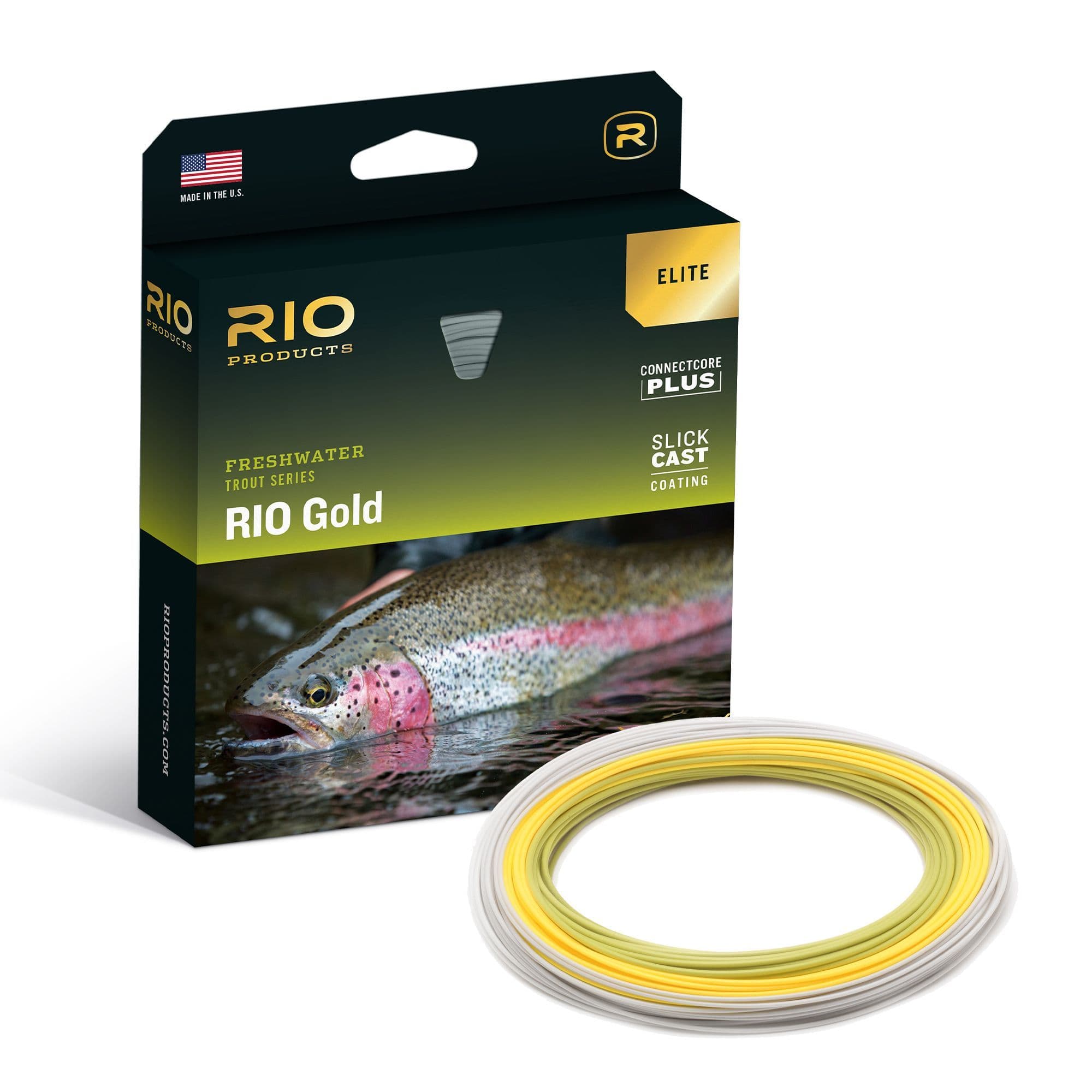 Elite Rio Gold Fly Lines-With FREE Tippet Backing and Towelette