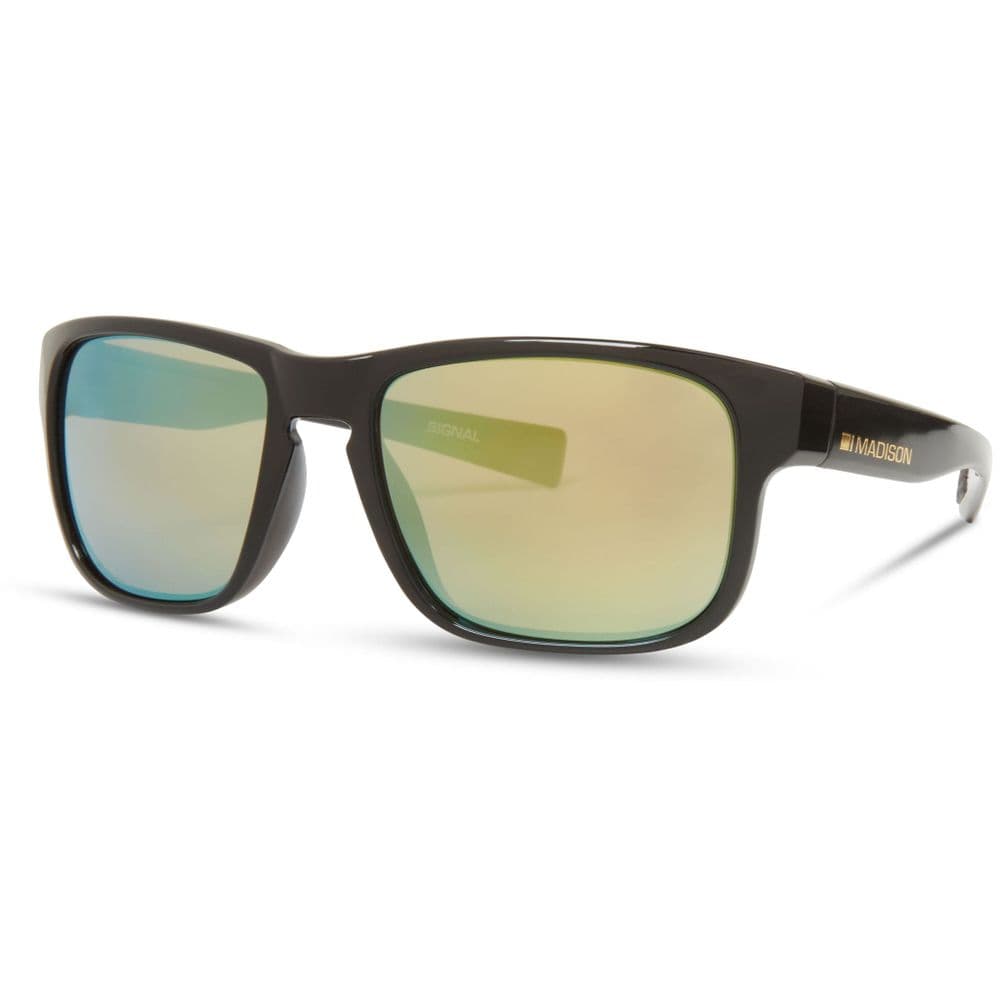 Madison Signal Gloss Black Sunglasses - Bronze Mirror Lens