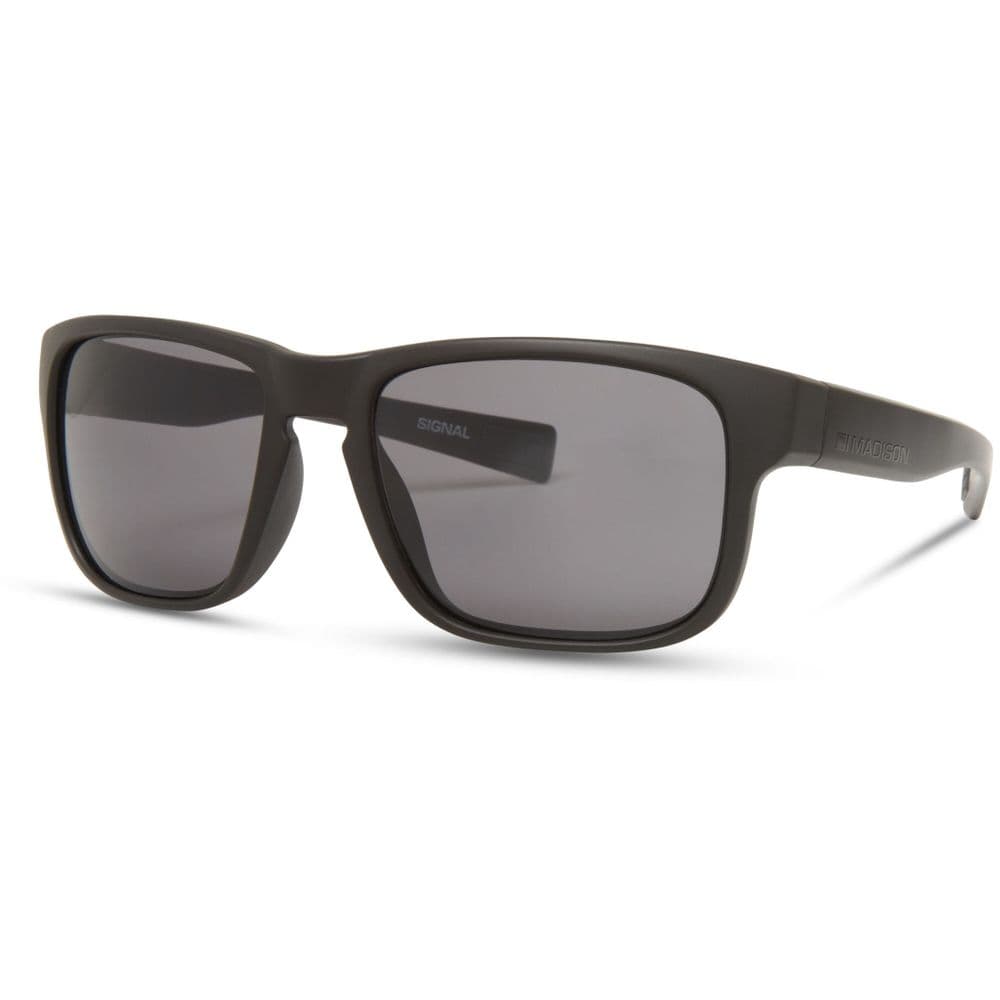Madison Signal Matt Black Sunglasses - Black Mirror Lens