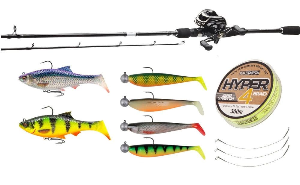 Ozor Bait Casting  Rod, Reel, Line and Lures Combo HEAVY (6ft 6'' 10-80g)