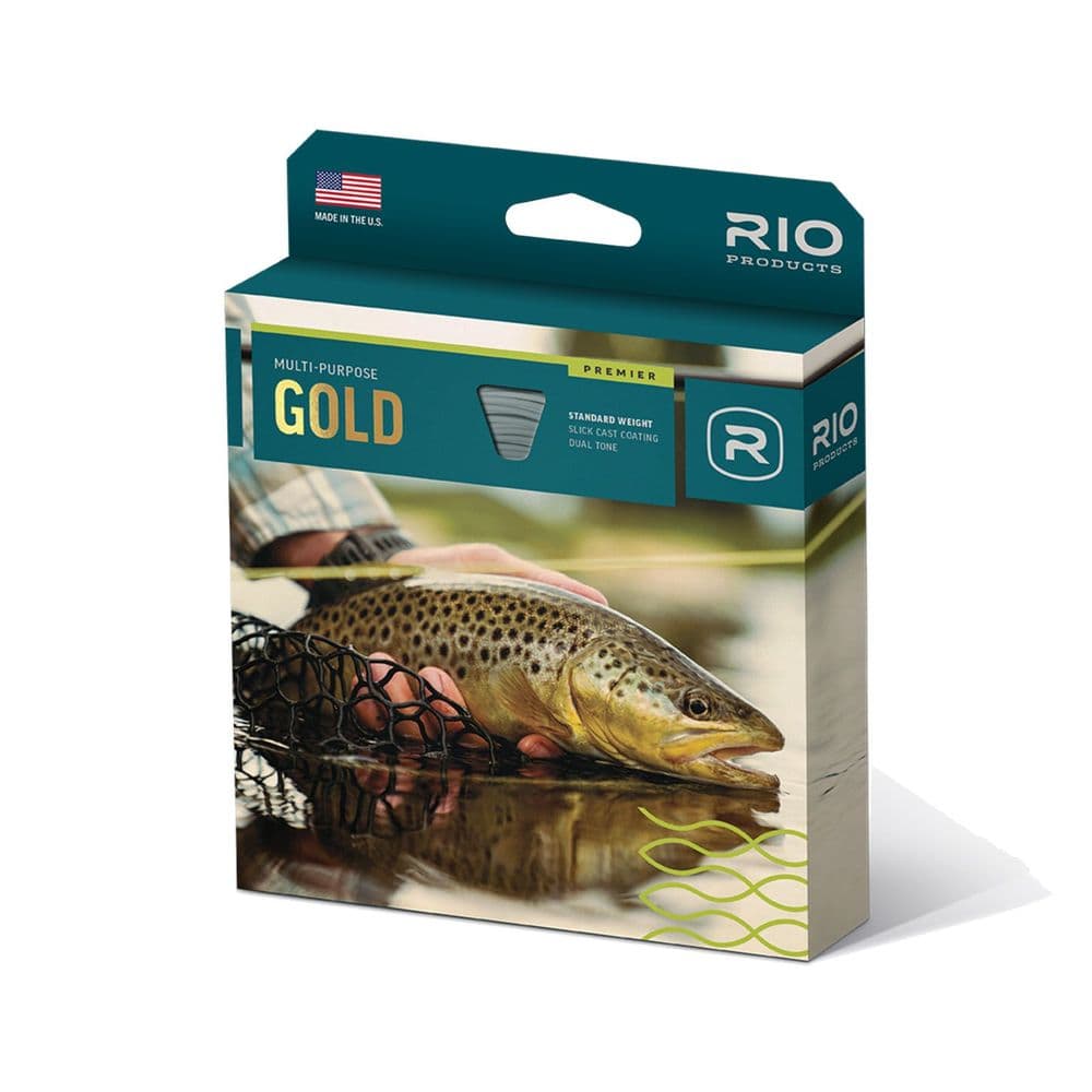 Premier RIO Gold Fly Line-With FREE Tippet, Backing and Towelette