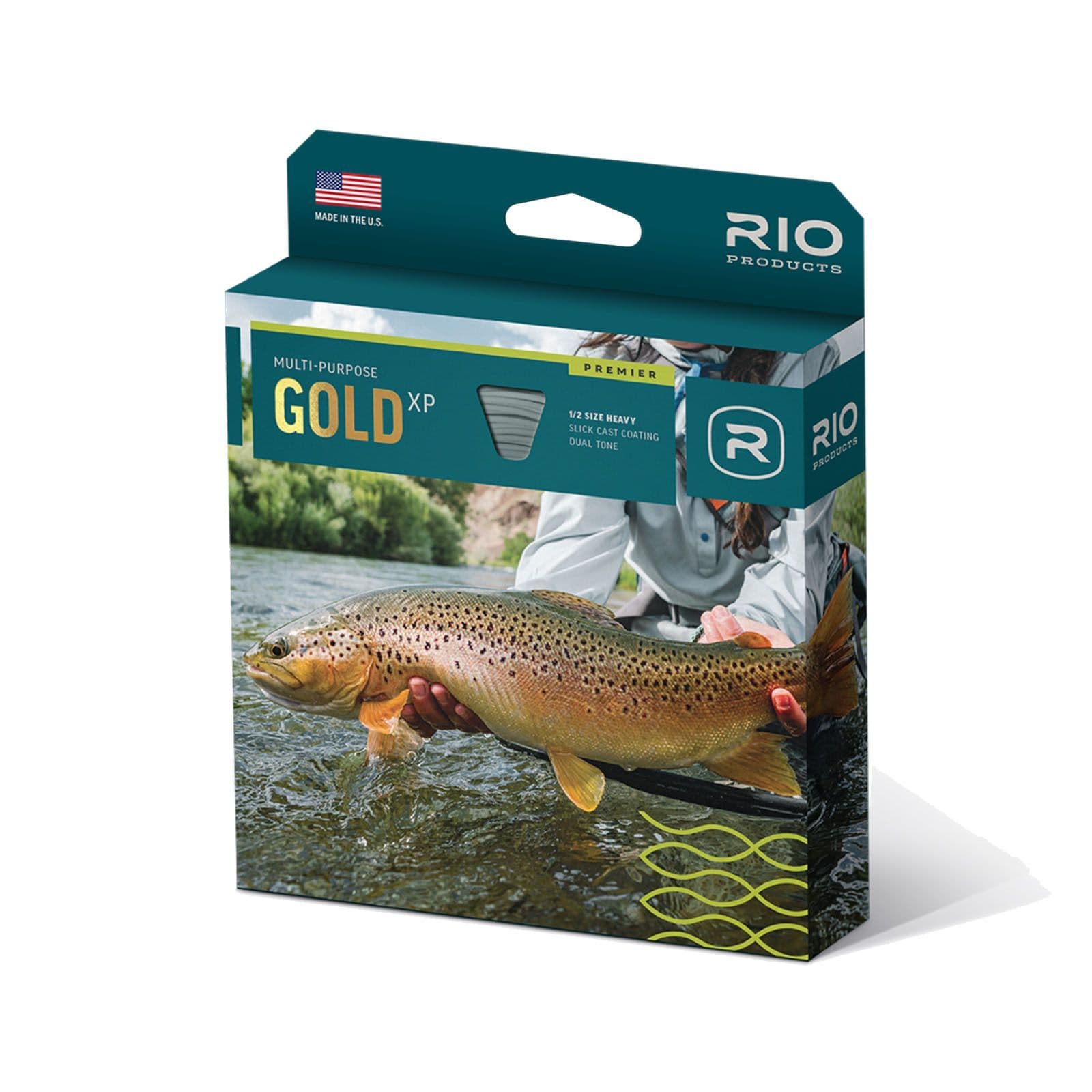 Premier RIO Gold XP Fly Line-With FREE Tippet Backing and Towelette