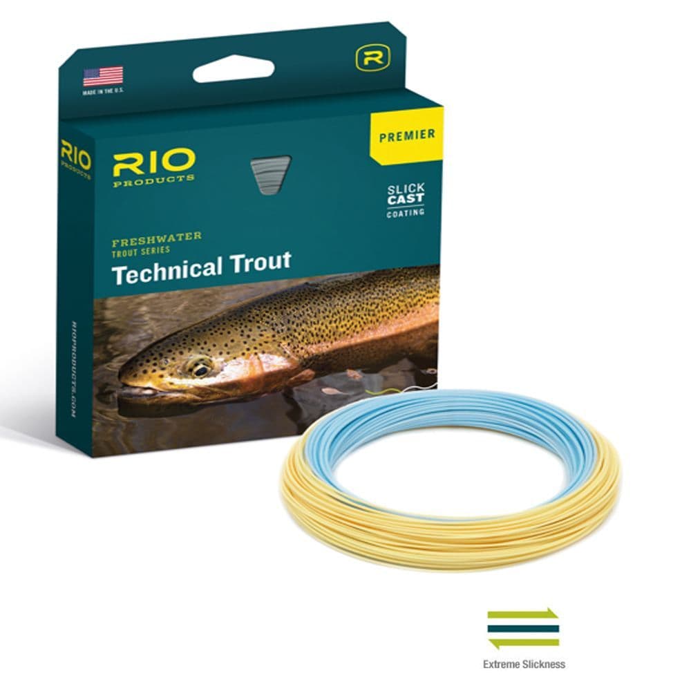 Premier Rio Technical Trout Fly Lines-With FREE Tippet, Backing and Towelette