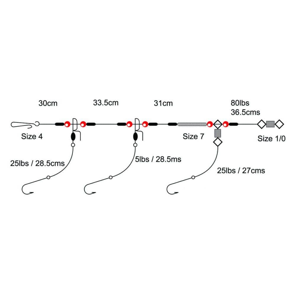 Three Hook Loop Rig Ready Made Rigs