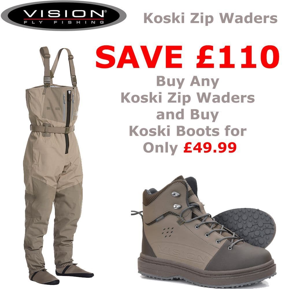 Vision Koski Zip Waders & Boots-SAVE £110(2-5Days Delivery)