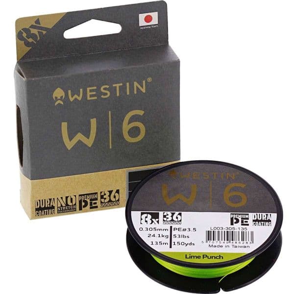 Westin W6 8x Braid Lime Punch 135m