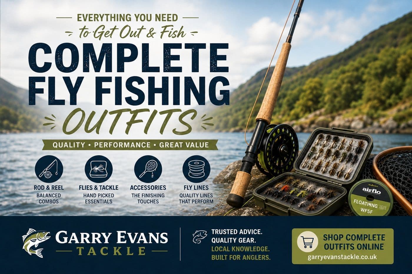 complete fly fishing outfits