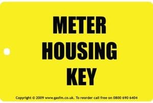 10 x Meter Housing Key Plate