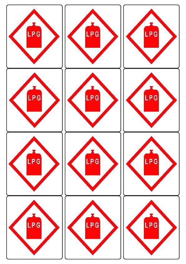 36 x LPG Stickers