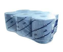 6 Centrefeed Rolls 2ply (Blue) 150m