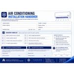 Air Conditioning Installation Handover Cards (Pack of 5)