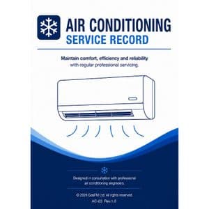 Air Conditioning Service Record Booklet (Pack of 5)
