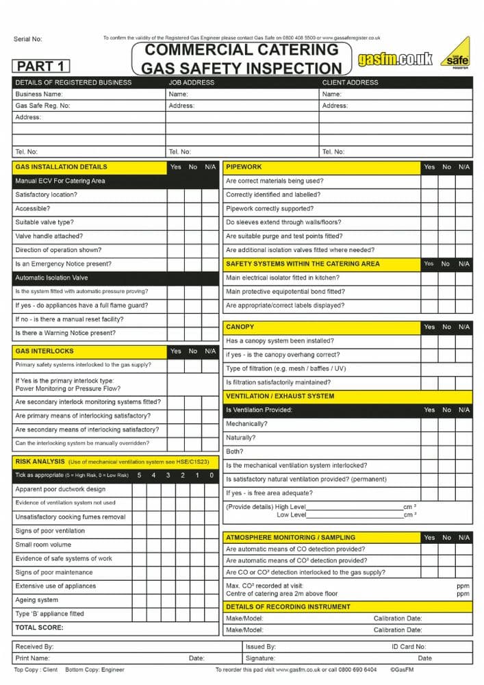 Commercial Catering Inspection Part 1 and 2 Commercial Catering Inspection Part 1 and 2