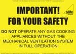 Commercial Catering Ventilation Advice Notice