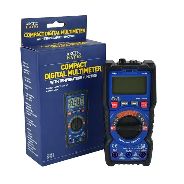 Compact Digital Multimeter With Temperature Function