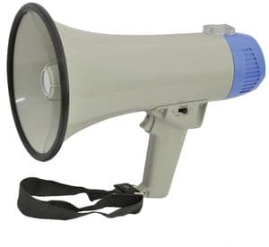 Compact Megaphone Loud Hailer With Built-in Siren