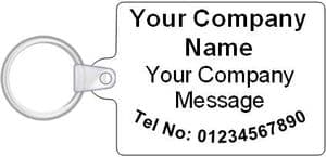 Custom Printed Keyrings x 50