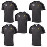 Embroidered Contrast Cool T Shirt 5 Pack