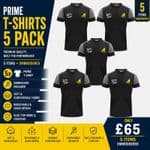 Embroidered Prime T- Shirt 5 Pack