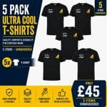 Embroidered Ultra Cool T Shirt 5 Pack