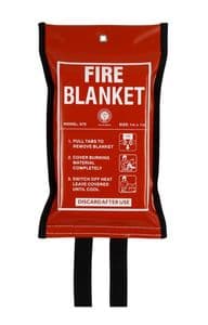Fire Blanket in Soft PVC Pouch 110cm x 110cm