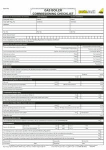 Gas Boiler Commissioning Pad