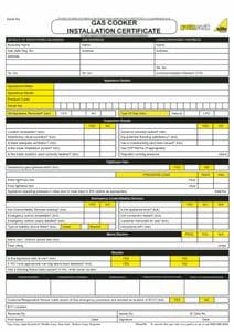 Gas Cooker Installation Pad