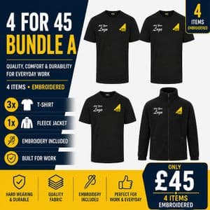 Gas Safe Embroidered 4 for 45 Fleece Bundle A