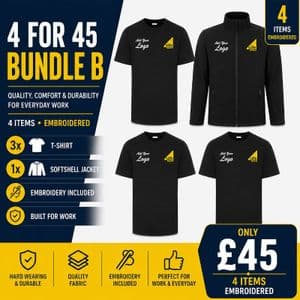 Gas Safe Embroidered 4 for 45 Softshell Bundle B