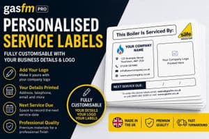 GasFM Pro Personalised Boiler Service Labels