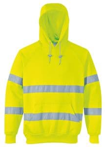 Hi-vis hooded sweatshirt