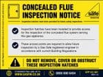 Pack of Concealed Chimney Hatch Labels