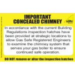 Pack of Concealed Chimney Hatch Labels